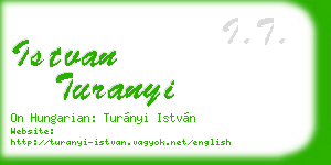 istvan turanyi business card